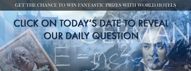 Banner ad for Worldhotels' advent calendar competition.